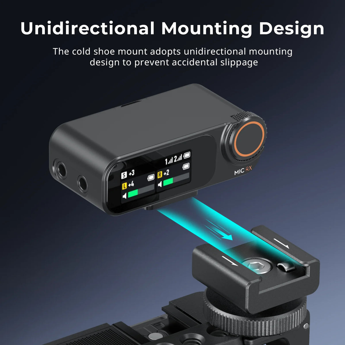 SmallRig Camera Flash SWireless Wireless Microphone Support with Cold Shoe Mount for DJI Mic/Mic 2 for RODE Wireless GO II -4822