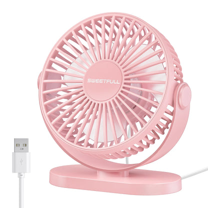 Desktop Wall Mounted Mini Electric Fan Mute 3 Speed Adjustment Portable USB Fan For Home Desk Office