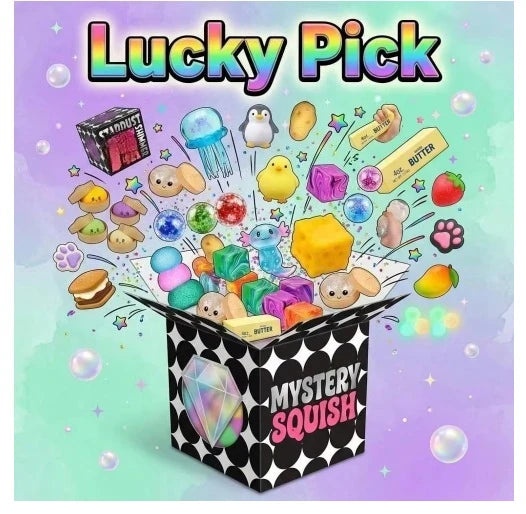 Blind Box Squishy Toy, Random Mystery Squeeze Stress Relief Fidget, Food Shape Sensory Decompression Toy, 1PC Kids Gift