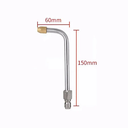 25°/90°/U High Pressure Washer Extension Wand With 1/4 Quick Connector Lance Spear With CurvedHead Rod Cleaning Tool for car