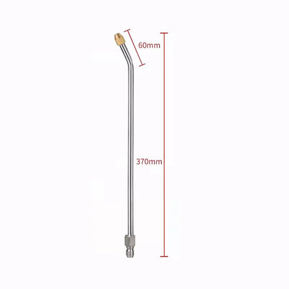 25°/90°/U High Pressure Washer Extension Wand With 1/4 Quick Connector Lance Spear With CurvedHead Rod Cleaning Tool for car