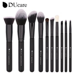 DUcare Black makeup brush Professional Makeup Eyeshadow Foundation Powder Soft Synthetic Hair Makeup Brushes