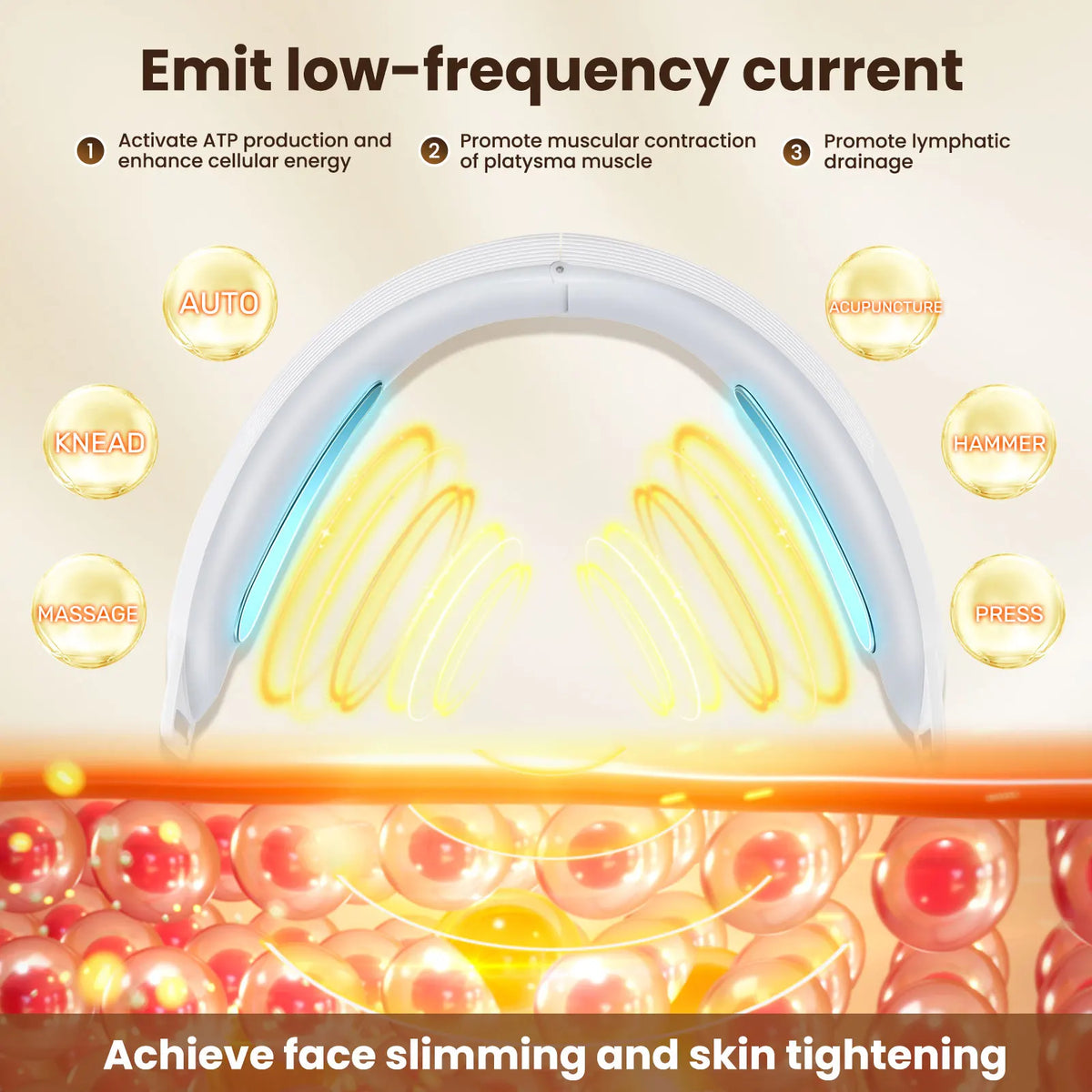 EMS Face Lifting Massager Anti Wrinkle Facial Massager V-Face Lift Device Face Slimming Remover Double Chin LED Photon Therapy