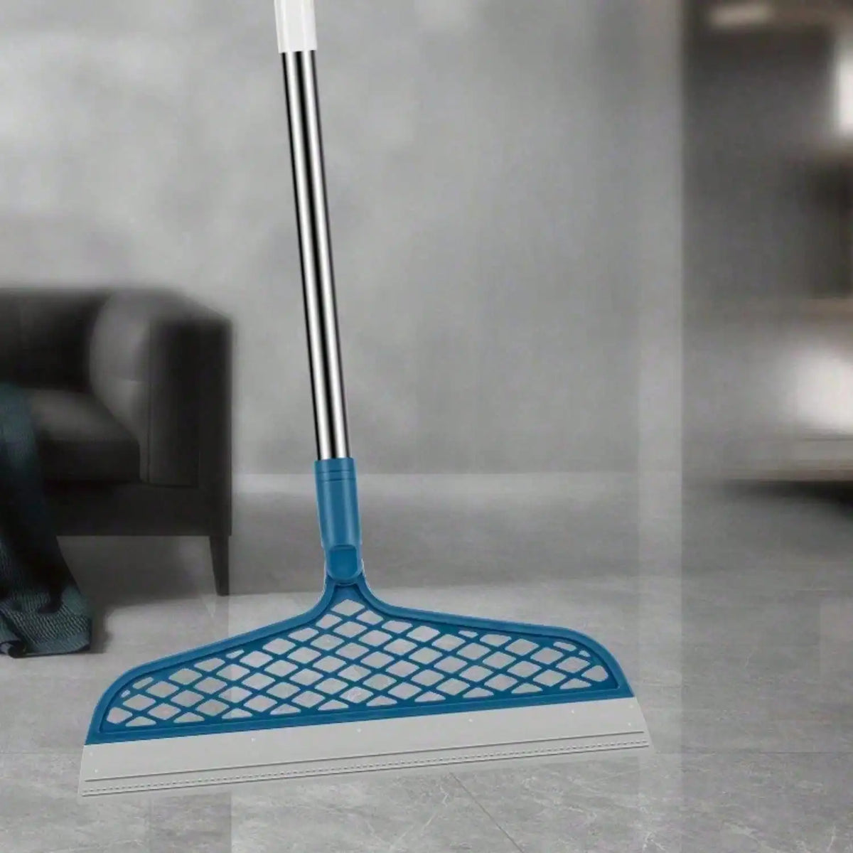 Silicone Broom, Silicone Floor And Carpet Cleaner, Plastic Handle For Stains And Spills, Home Cleaning Tool & Pet Hair Remover,Broom Sweeper.