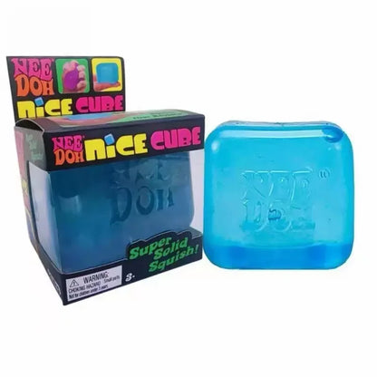 Schylling NeeDoh Nice Cube & Nice-Sicle Squishy Fidget Toys – Sensory Stress Relief Squeeze Toys for Kids & Adults, Calm & Focus Desk Toys
