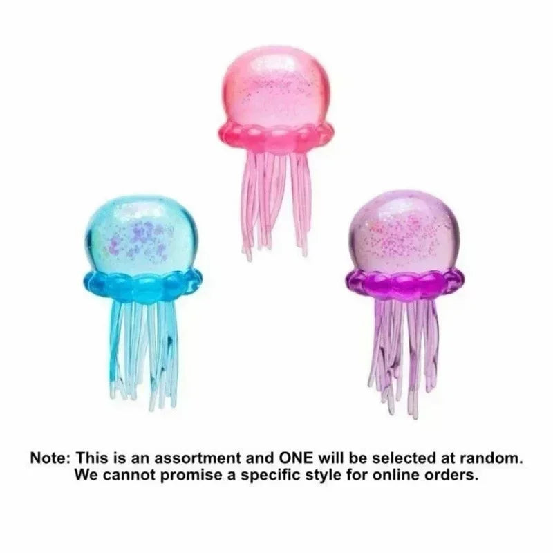Transparent Glitter Jellyfish Squishy Toy Super Soft BIG Squeeze Stress Ball Sensory Fidget Toy for Anxiety Relief 114 / 128