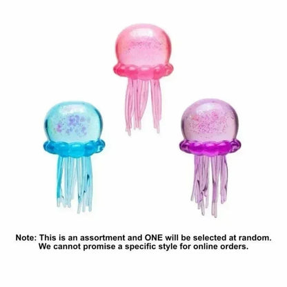 Transparent Glitter Jellyfish Squishy Toy Super Soft BIG Squeeze Stress Ball Sensory Fidget Toy for Anxiety Relief 114 / 128