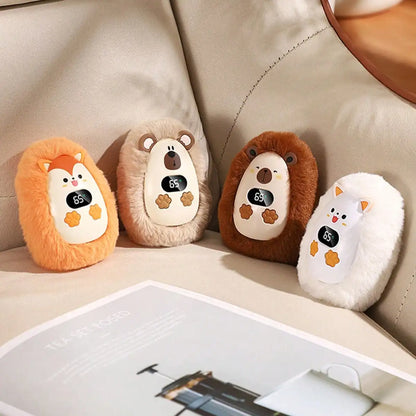 Mini Plush Pet Reusable Hand Warmers Rechargeable Portable Pocket Warmer Fast Heating 3-Gear Adjustable Outdoor Hand Heater For Winter Essentials Accessory Halloween Christmas Gifts Christmas Gifts,Hand Warmers,Gifts For Men,