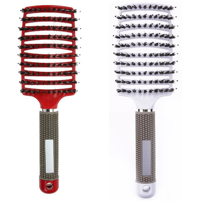Hair brush Girls Hair Scalp Massage Comb Women Hairbrush Nylon Wet Curly Detangle Hair Brush for Salon Hairdressing Styling Tool