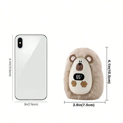 Mini Plush Pet Reusable Hand Warmers Rechargeable Portable Pocket Warmer Fast Heating 3-Gear Adjustable Outdoor Hand Heater For Winter Essentials Accessory Halloween Christmas Gifts Christmas Gifts,Hand Warmers,Gifts For Men,