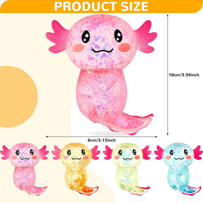 1/3/6/9PCS Axolotl Sensory Stress Relief Squishy Valentine's Day Gift Axolotl Party Supplies Gift Stress Relief Squeezing Gift