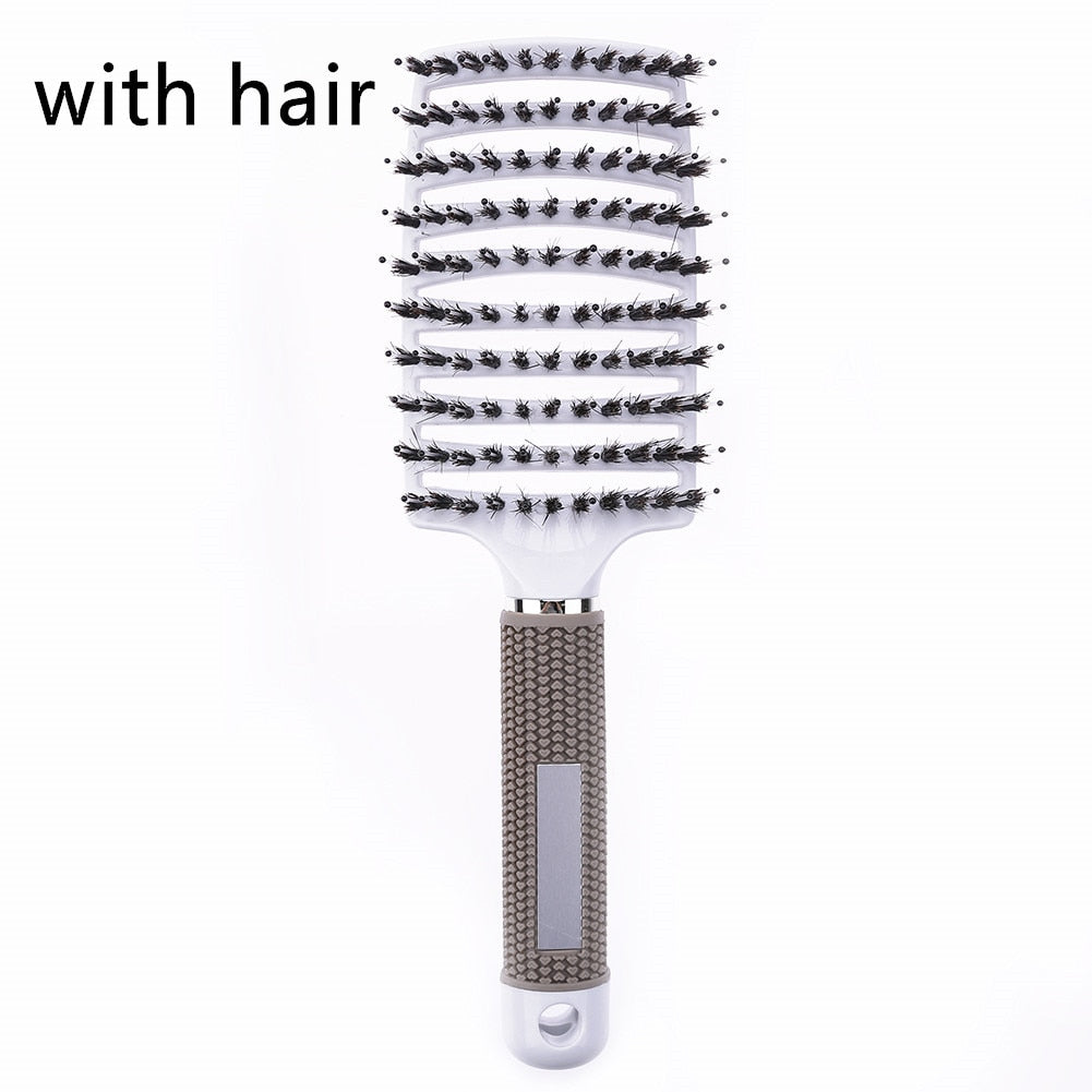 Hair brush Girls Hair Scalp Massage Comb Women Hairbrush Nylon Wet Curly Detangle Hair Brush for Salon Hairdressing Styling Tool