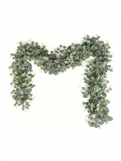 1/3/4/5/6/7/8/9pcs 180cm Eucalyptus Vine Decoration, Made Of Nylon Material, Suitable For Birthday Party, Room, Yard, Living Room, Baptism, Background Decoration, Home Decor, Artificial Plant, Autumn Decoration, Room, Tableto