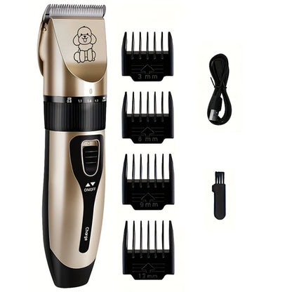 USB Rechargeable Electric Pet Grooming Kit Cordless Trimmer Professional Shaver Tool Set for Dogs & Cats Dog Grooming Essentials