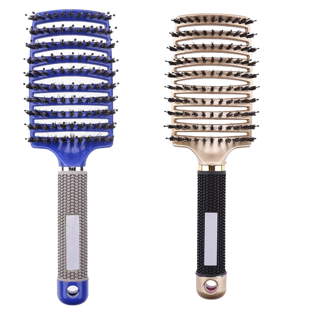 Hair brush Girls Hair Scalp Massage Comb Women Hairbrush Nylon Wet Curly Detangle Hair Brush for Salon Hairdressing Styling Tool