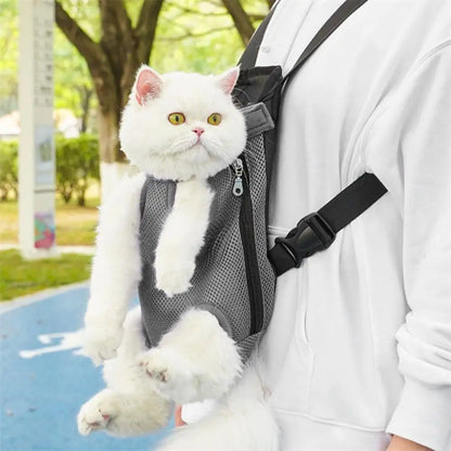 Pet Carrier Backpack Adjustable Pet Front Carrier for Hiking And Riding Dog Backpack Pet Legs Out Travel Bag for Cats Small Dogs