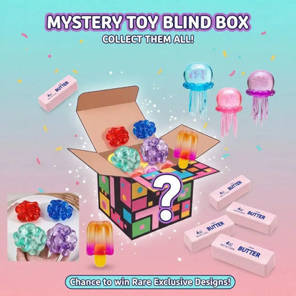 Lucky Surprise Blind Bag Squishy Toys, Soft Slow Rebound Stress Relief Fidget, Random Cute Collectible Gift for Kids Adults, Birthday Party Favors Easter Stocking Stuffers