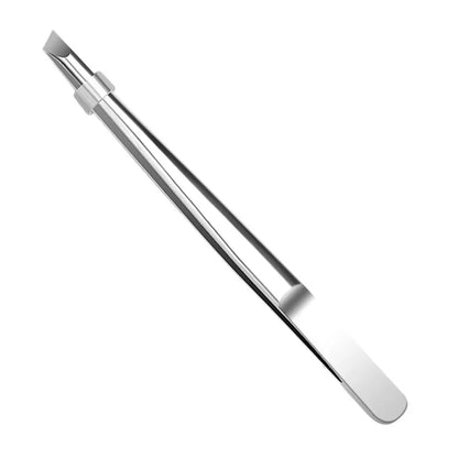 Stainless Steel Precision Tweezers Multi Functional Slant Tip Tool for Eyebrow Beard Facial Hair Removal Unisex Daily Grooming Accessory