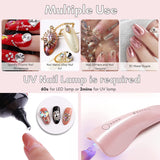 Makartt Nail  Rhinestone Glue Gel, Super Sticky Adhesive Resin Gems Glue, Crystals Gel Glue for Nails , Stones Nail Glue