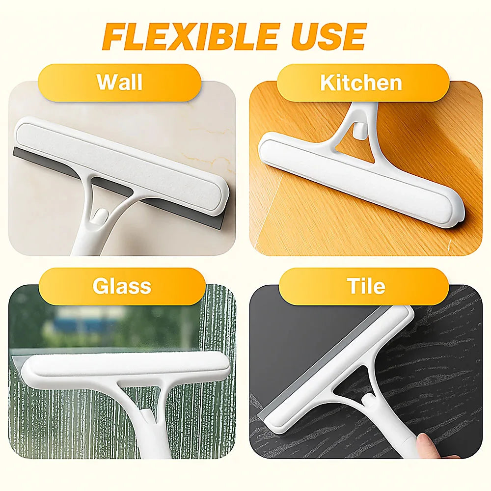 3-in-1 Multifunctional Glass Wiper with Spray Bottle to Clean the Floor and Scrub Household Car Cleaning Tools