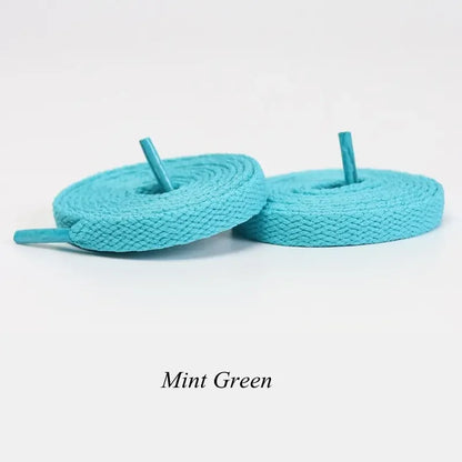 1pair Flat Shoelaces Classic Shoe Laces Fit Fashion Solid Sports Shoelace Casual Unisex Shoe Strings Shoe Accessories