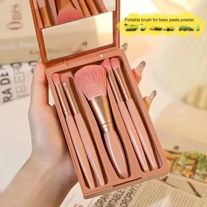 Mini Makeup Brushes Set Mirror Soft Fluffy for Cosmetics Foundation Powder Eyeshadow Kabuki Blending Makeup Brush Beauty Tool