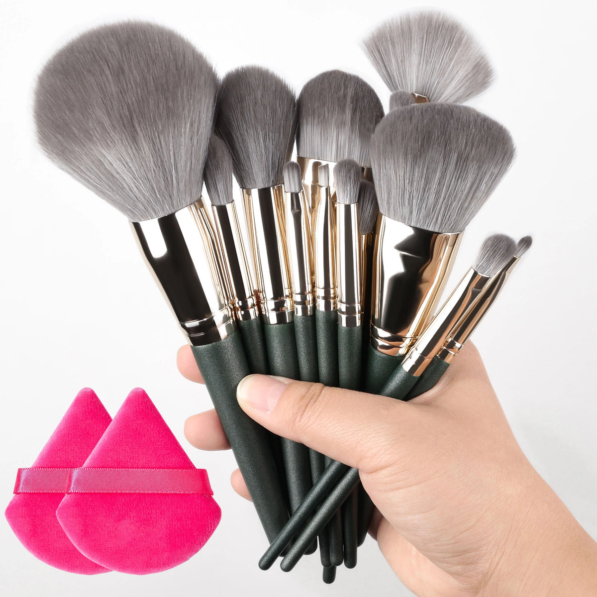 10/14Pcs Makeup Brushes Set EyeShadow Foundation Women Cosmetic Loose Powder Blush Super Soft Blending Make Up Brush Beauty Tool