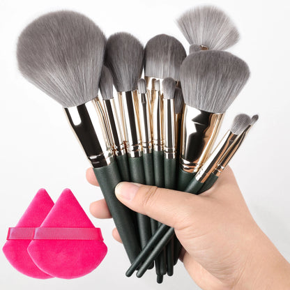 10/14Pcs Makeup Brushes Set EyeShadow Foundation Women Cosmetic Loose Powder Blush Super Soft Blending Make Up Brush Beauty Tool