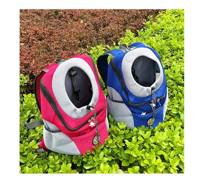 New Dog Pet Backpack Carrier Travel Bag Front Pack Breathable Adjustable with Safety Reflective Strips for Hiking Outdoor Cats