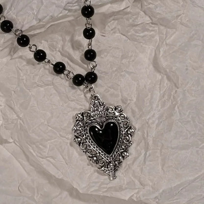 Y2K Sweet Cool Girl Personalized Creative Cross Love Pendant Necklace, Suitable for Daily Wearing