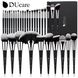 DUcare Black makeup brush Professional Makeup Eyeshadow Foundation Powder Soft Synthetic Hair Makeup Brushes