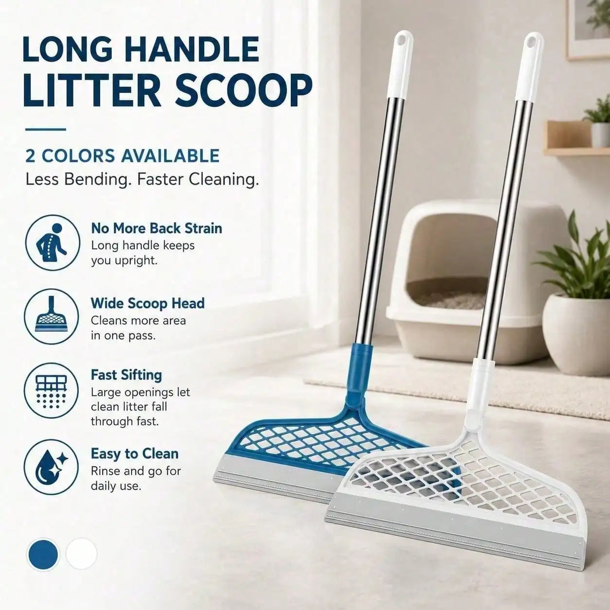 Silicone Broom, Silicone Floor And Carpet Cleaner, Plastic Handle For Stains And Spills, Home Cleaning Tool & Pet Hair Remover,Broom Sweeper.