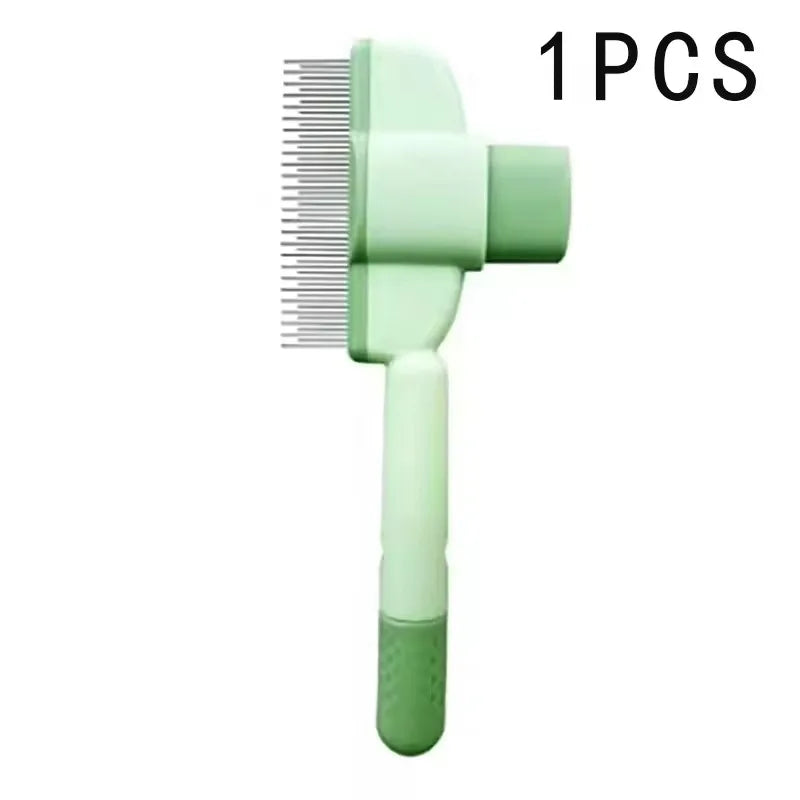 Dog Grooming Comb Cat /Dog Hair Remover Brush Long Hair Pet Self Cleaning Row Pet Removes Hairs Cleaning Bath Brush Dog Supplies