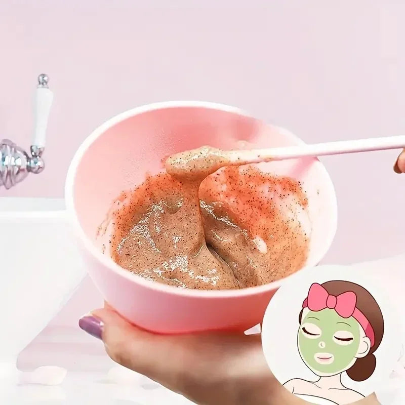 Silicone Face Mask Mixing Bowl Set Facial Care Mask Kit-Includes Mixing Bowl Stirring Stick Brush DIY Salon Make Up Supplies