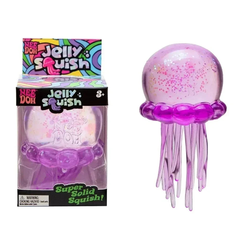 Transparent Glitter Jellyfish Squishy Toy Super Soft BIG Squeeze Stress Ball Sensory Fidget Toy for Anxiety Relief 114 / 128
