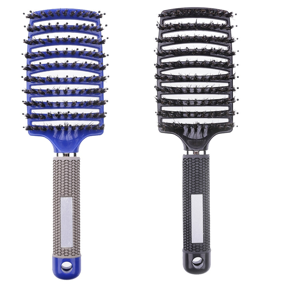 Hair brush Girls Hair Scalp Massage Comb Women Hairbrush Nylon Wet Curly Detangle Hair Brush for Salon Hairdressing Styling Tool