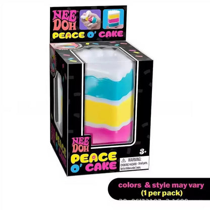 Schylling NeeDoh Nice Cube & Nice-Sicle Squishy Fidget Toys – Sensory Stress Relief Squeeze Toys for Kids & Adults, Calm & Focus Desk Toys