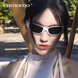 Retro Steampunk Glasse Sunglasses Women Fashion One Piece Sun Glasses Female Classic Designer Shades UV400 Eyewear Candy Color