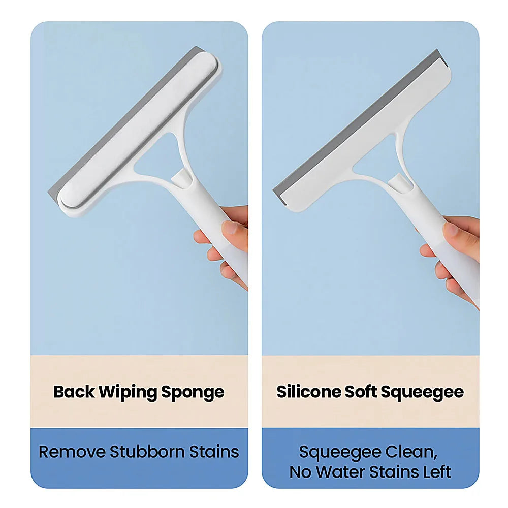 3-in-1 Multifunctional Glass Wiper with Spray Bottle to Clean the Floor and Scrub Household Car Cleaning Tools