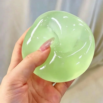 Coconut Oil Squishy, Coconut Oil Stress Ball – Super Soft, Handmade Slow Rising Fidget Squeeze Toy for Stress Relief, Squeeze the Stress Away, Easy to Clean, Portable, Ideal for Office Desk Home Travel,Christmas Gift