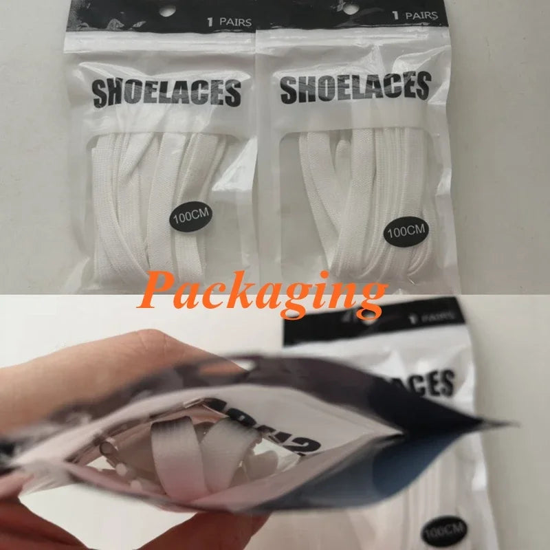 1pair Flat Shoelaces Classic Shoe Laces Fit Fashion Solid Sports Shoelace Casual Unisex Shoe Strings Shoe Accessories