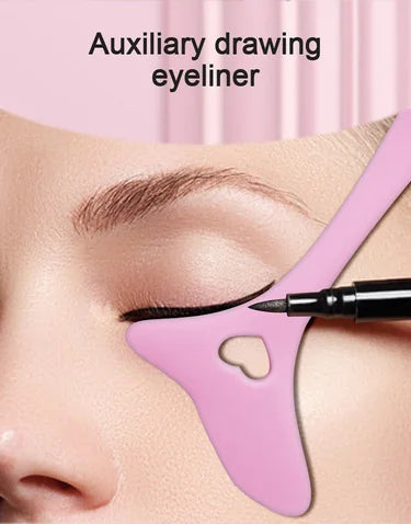 Silicone Eyeliner Makeup Stencils Wing Tips Marscara Drawing Lipstick Wearing Aid Face Cream Mask Applicator Makeup beauty tool