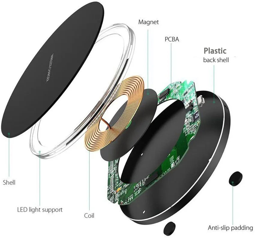 60W Wireless Charger For Ulefone Power Armor 18 18T 19 13 14 Pro Armor 11 11T 12 12S 17 Pro Phone Wireless Charging Pad