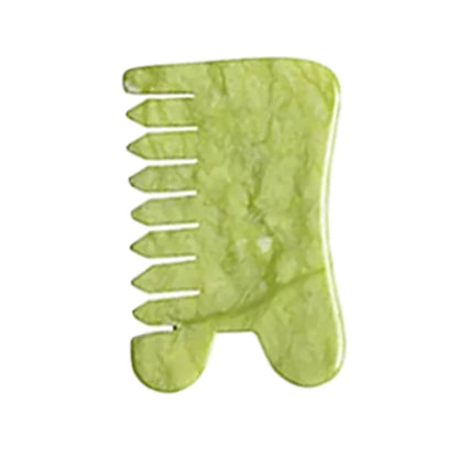 Natural Green Xiuyu Gua Sha Board Jade Stone Massager For SPA Acupuncture Body Scraping Gouache Scraper Facial Beauty Tool