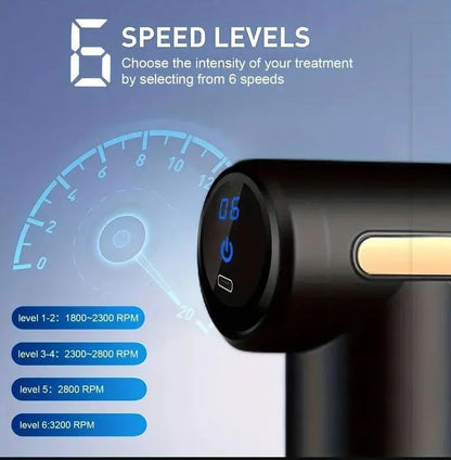 Percussion Mini Massage Gun Portable Handheld Massager for Back Neck Shoulder Leg Muscle Pain Relief Daily Relaxation