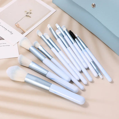 10/14Pcs Makeup Brushes Set EyeShadow Foundation Women Cosmetic Loose Powder Blush Super Soft Blending Make Up Brush Beauty Tool