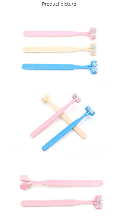 Dog Toothbrush Double Sided Pet Toothbrush Set Oral Care Double Head Toothbrushes 2PCS Set for Dog Teeth Cleaning Pet Products