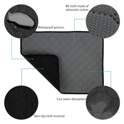 Dog Pee Pad Cooling Blanket Reusable Absorbent Tineer Diaper Washable Puppy Training Pad Pet Bed Urine Mat for Dog/Cat/Rabbit