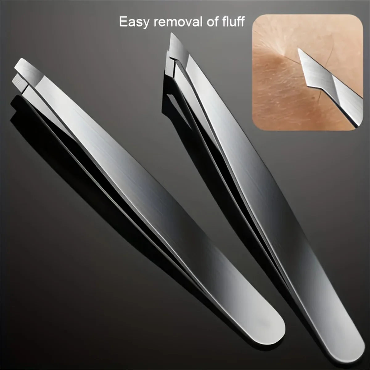 Eyebrow Tweezers Set 1/4 Pcs Stainless Steel Eyebrow Forceps Professional Beauty Tool Set For Facial Hair Inward Growing