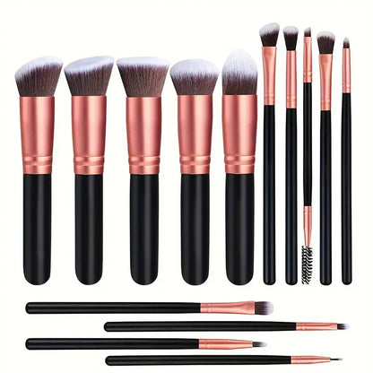 Professiona 14PCS Makeup Brushes Set  Soft Fluffy Foundation Blush Powder Eyeshadow Kabuki Blending Female Cosmetics Beauty Tool